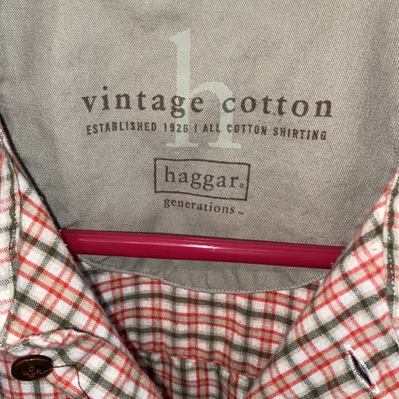 Mens Vintage Cotton Button Up Shirt - Picture 3 of 5